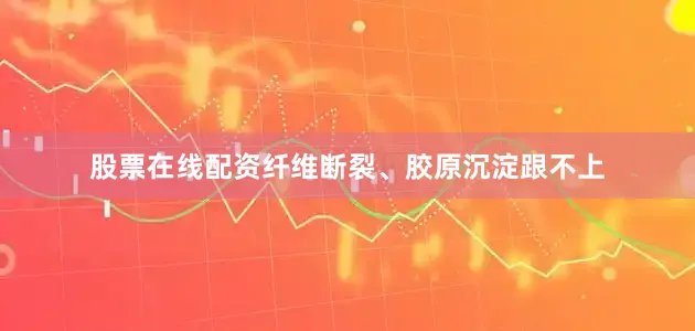 股票在线配资纤维断裂、胶原沉淀跟不上