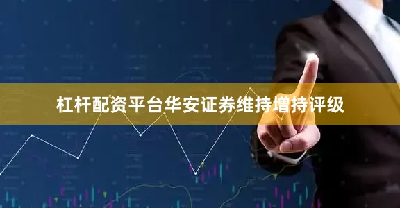 杠杆配资平台华安证券维持增持评级